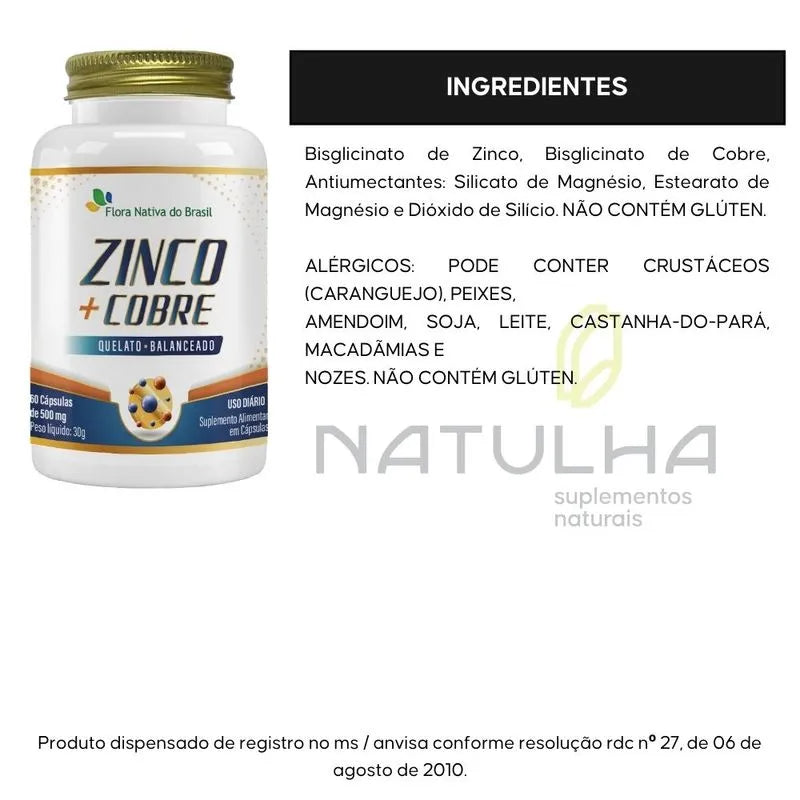 Zinco + Cobre