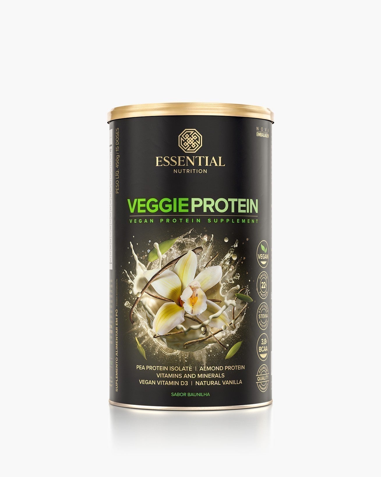 Veggie Protein – Sabores Banana com Canela e Neutro