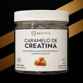 Bala Creatina Sabor Caramelo DK 60 unidade (Leve 2 Mais Barato +30%)