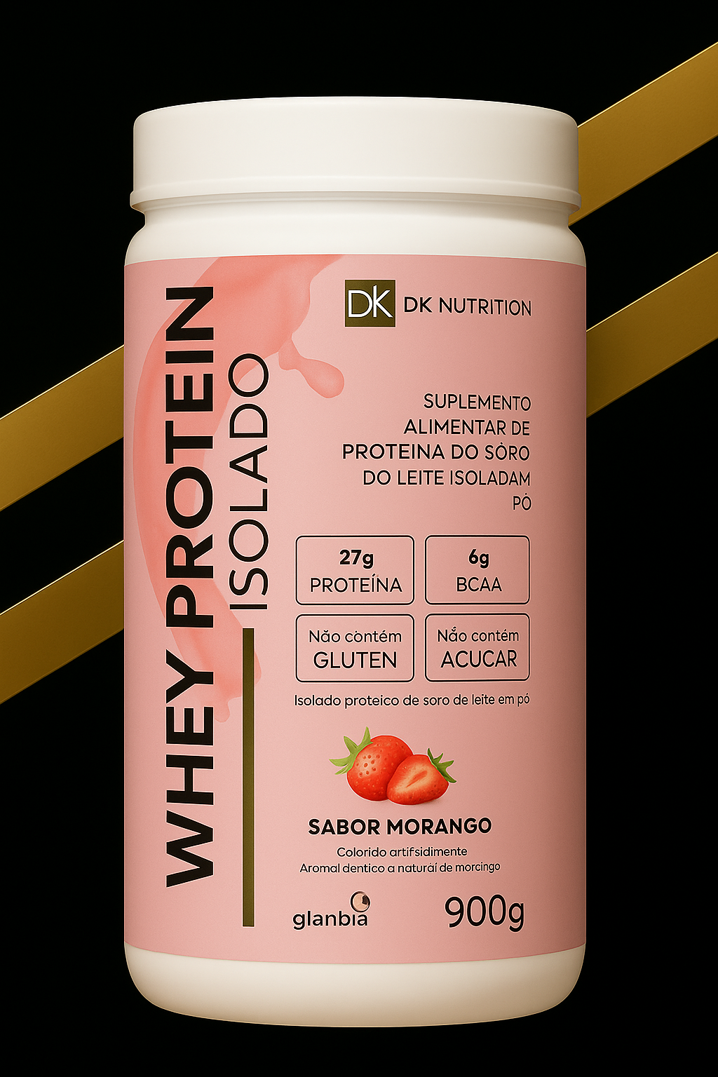Whey DK Morango/Chocolate/Baunilha
