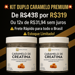 Bala Creatina Sabor Caramelo DK 60 unidade (Leve 2 Mais Barato +30%)