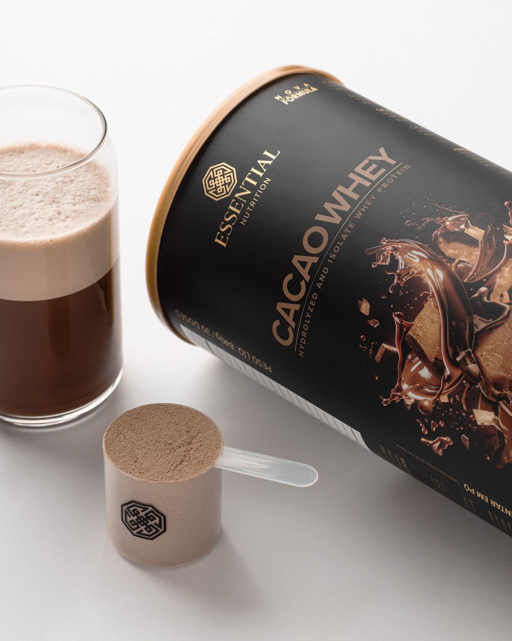cacao Whey – Whey Hidrolisado e Isolado | Sabor Chocolate Gourmet